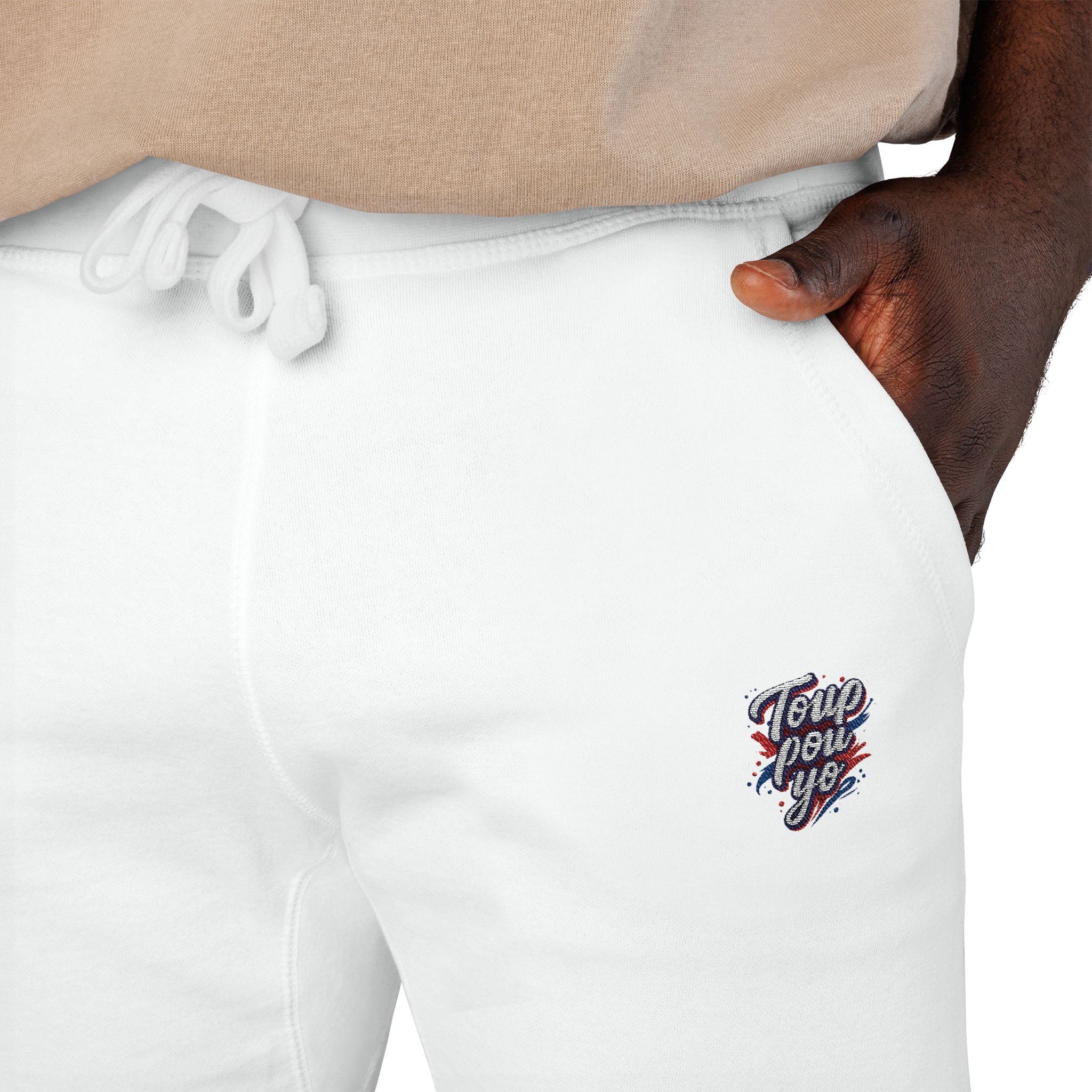Toup Pou Yo Embroidered Sweatpants – Cozy Fleece Joggers